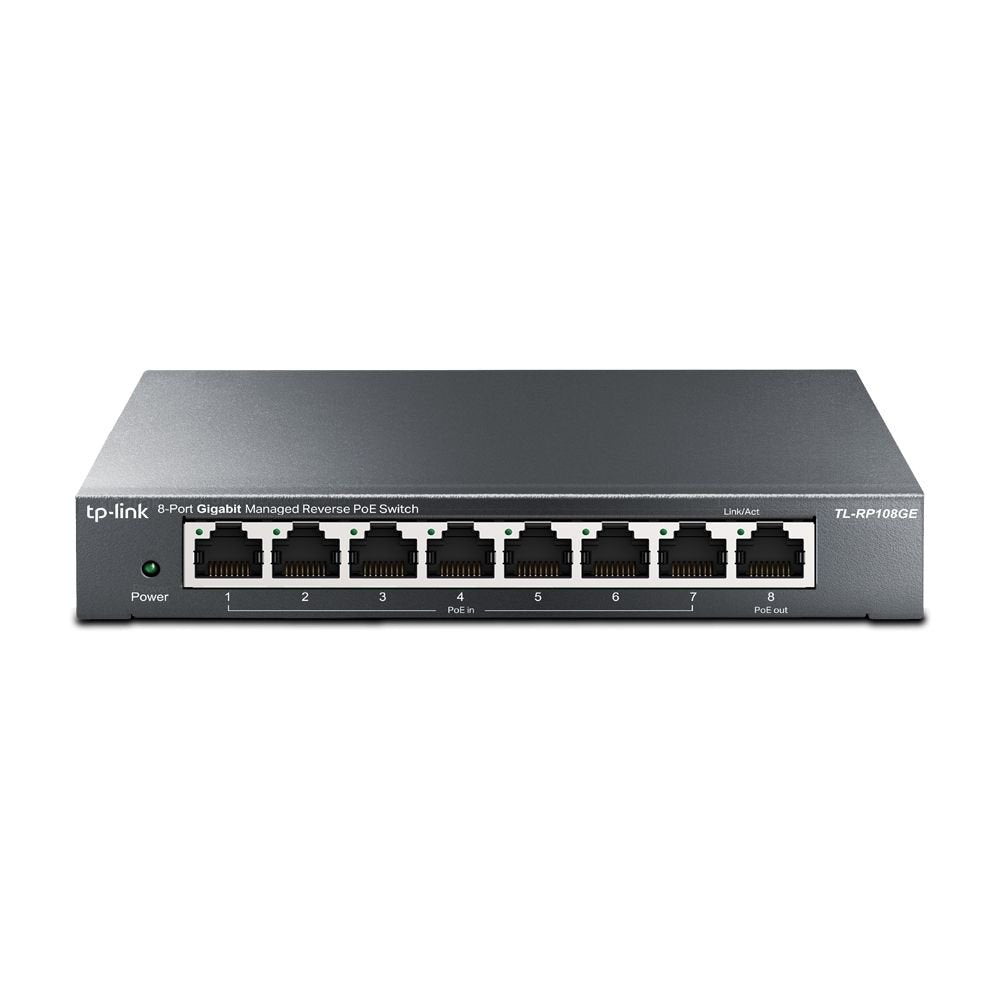 TP-Link 8-Port Gigabit Managed Reverse PoE Switch - NWT FM SOLUTIONS - YOUR CATERING WHOLESALER