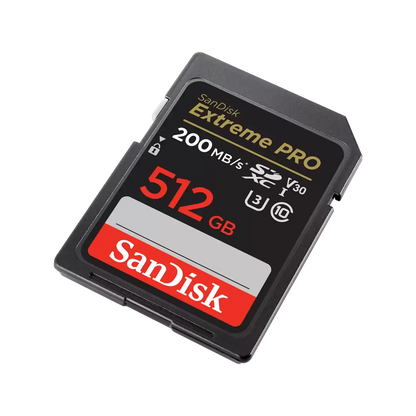 SanDisk Extreme PRO 512GB MicroSDXC UHS-I Class 10 Memory Card