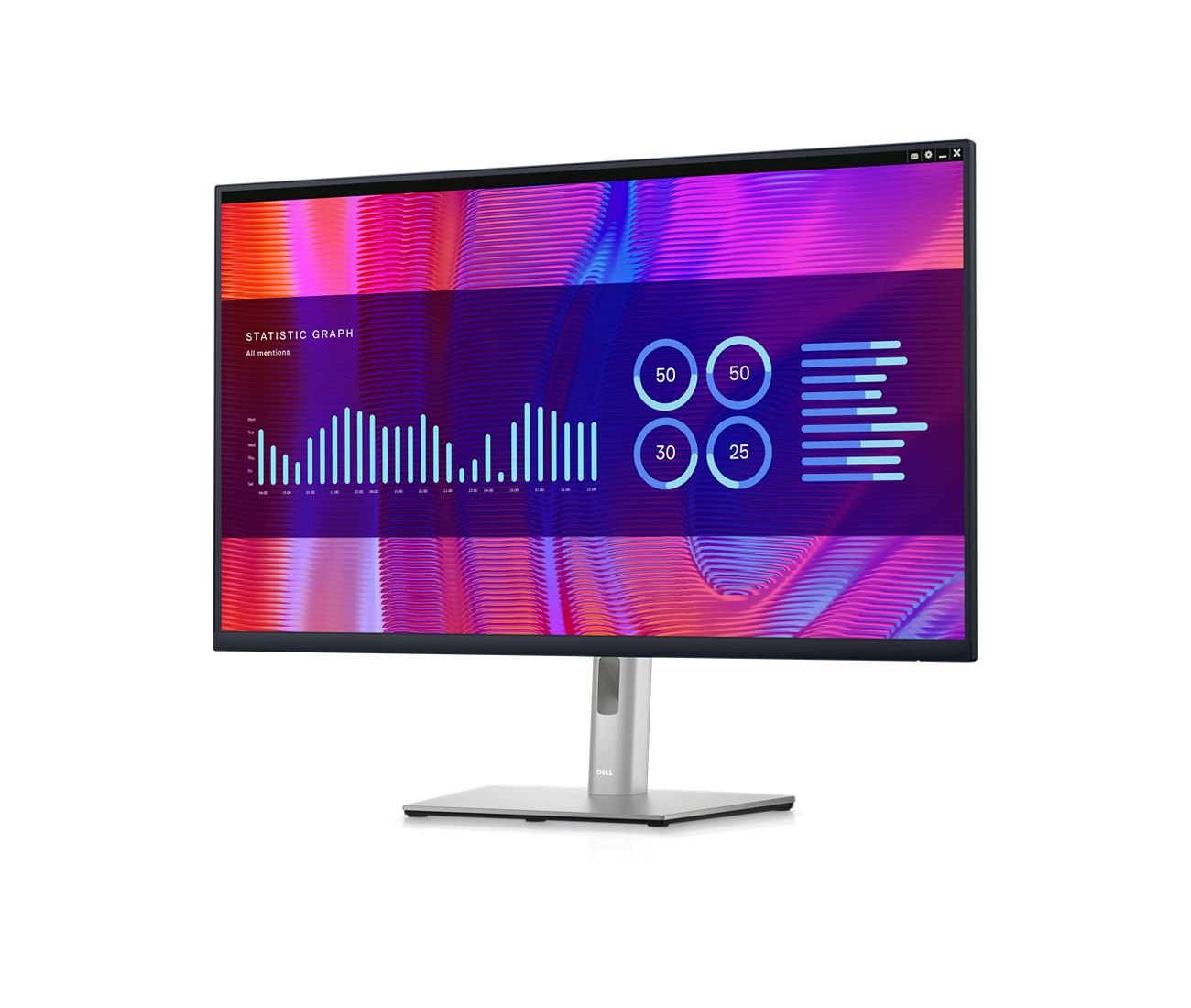 DELL P Series P3223DE 31.5 Inch Quad HD IPS Panel HDMI DisplayPort USB-C Hub LED Monitor