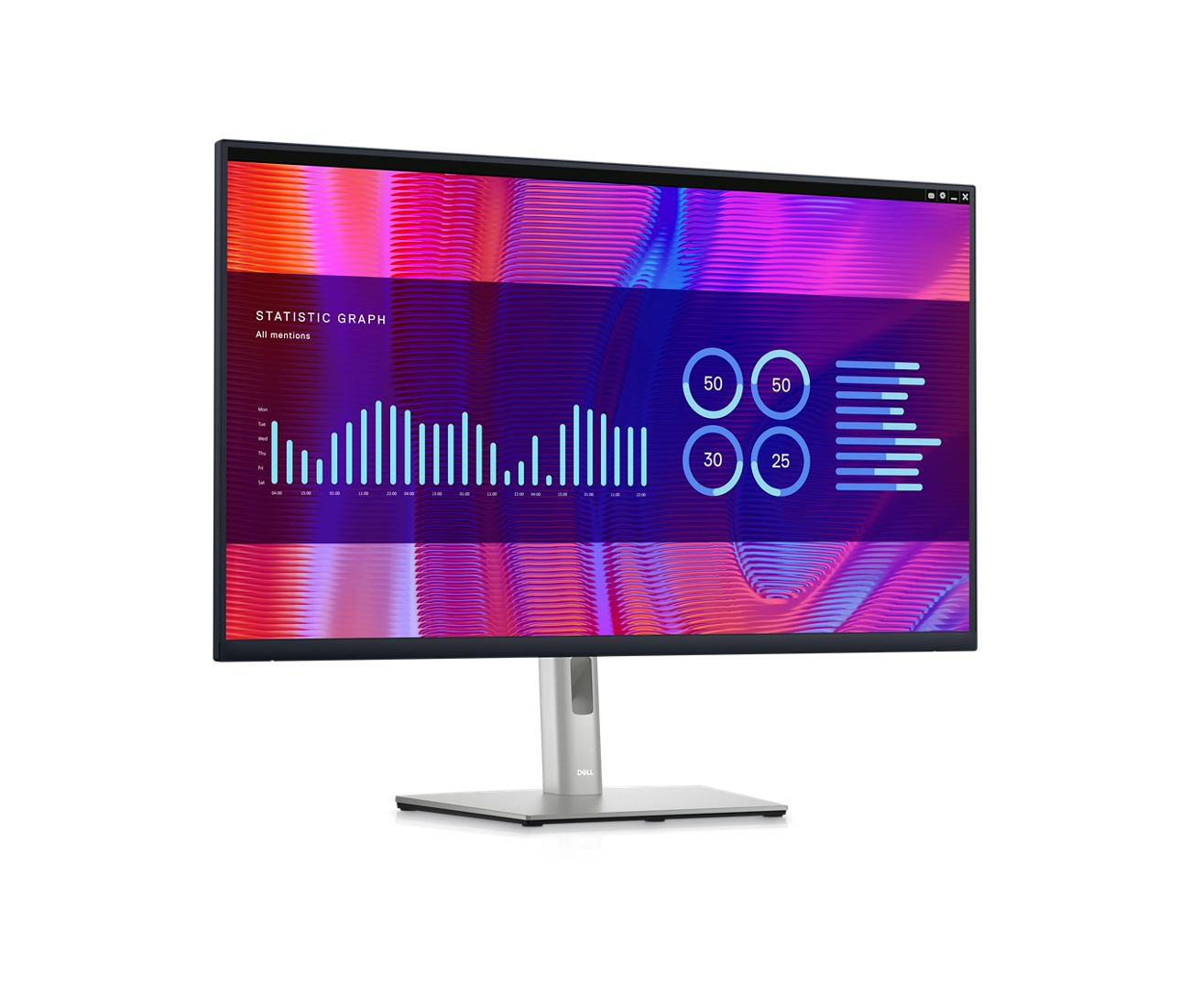 DELL P Series P3223DE 31.5 Inch Quad HD IPS Panel HDMI DisplayPort USB-C Hub LED Monitor