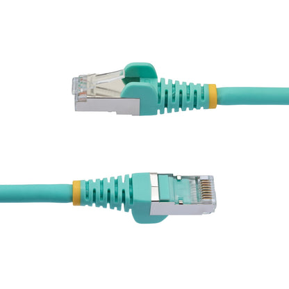 StarTech.com 7m CAT6a Snagless RJ45 Ethernet Aqua Cable with Strain Reliefs
