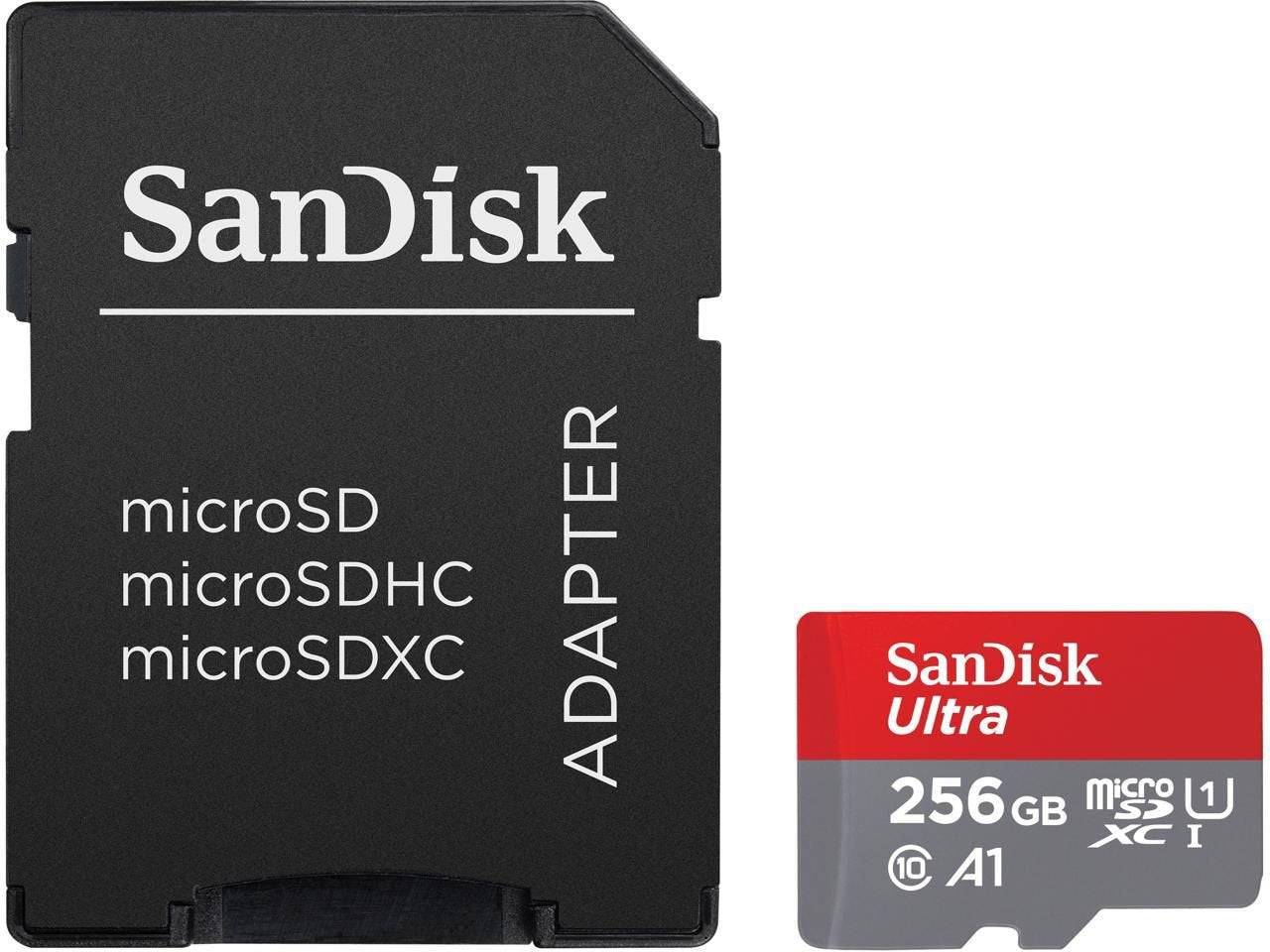 SanDisk Ultra 256GB UHS-I Class 10 MicroSDXC Memory Card and Adapter - NWT FM SOLUTIONS - YOUR CATERING WHOLESALER