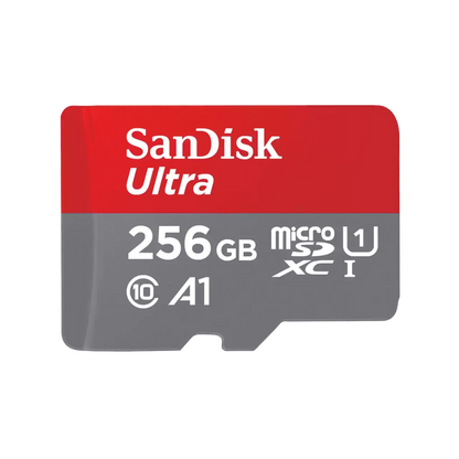 SanDisk Ultra 256GB UHS-I Class 10 MicroSDXC Memory Card and Adapter
