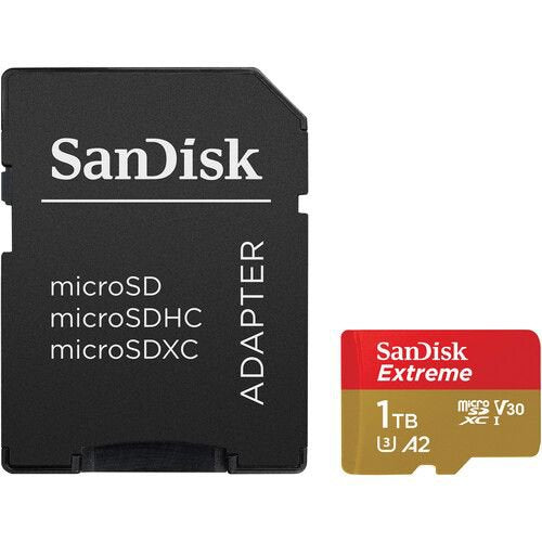 SanDisk Extreme 1TB Class 3 UHS-I MicroSDXC Memory Card and Adapter - NWT FM SOLUTIONS - YOUR CATERING WHOLESALER