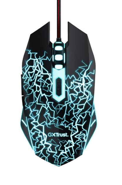 Trust GXT 105X Izza 4000 DPI USB A Wired Ambidextrous Gaming Mouse