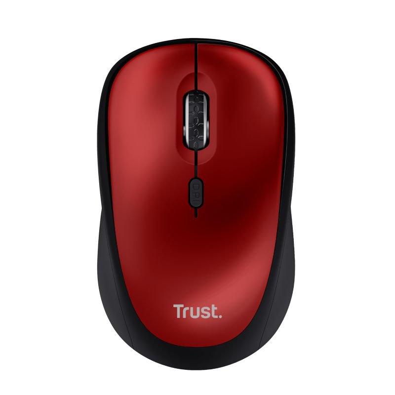 Trust Yvi Plus 1600 DPI Optical RF Wireless Optical Red Eco Mouse - NWT FM SOLUTIONS - YOUR CATERING WHOLESALER