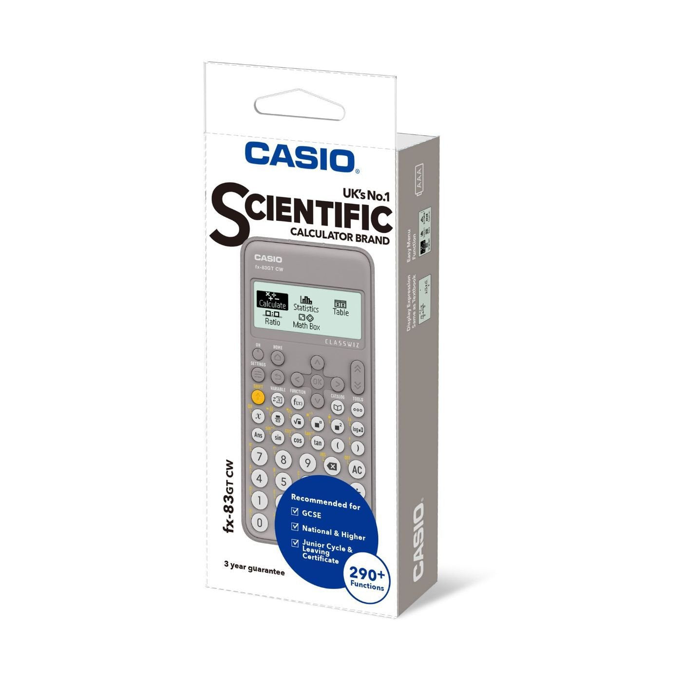 Casio Classwiz Scientific Calculator Grey  FX-83GTCW-GY-W-UT