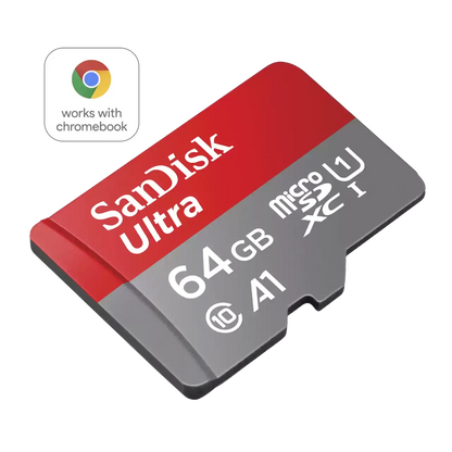 SanDisk Ultra 64GB MicroSDXC UHS-I Class 10 Memory Card for Chromebook