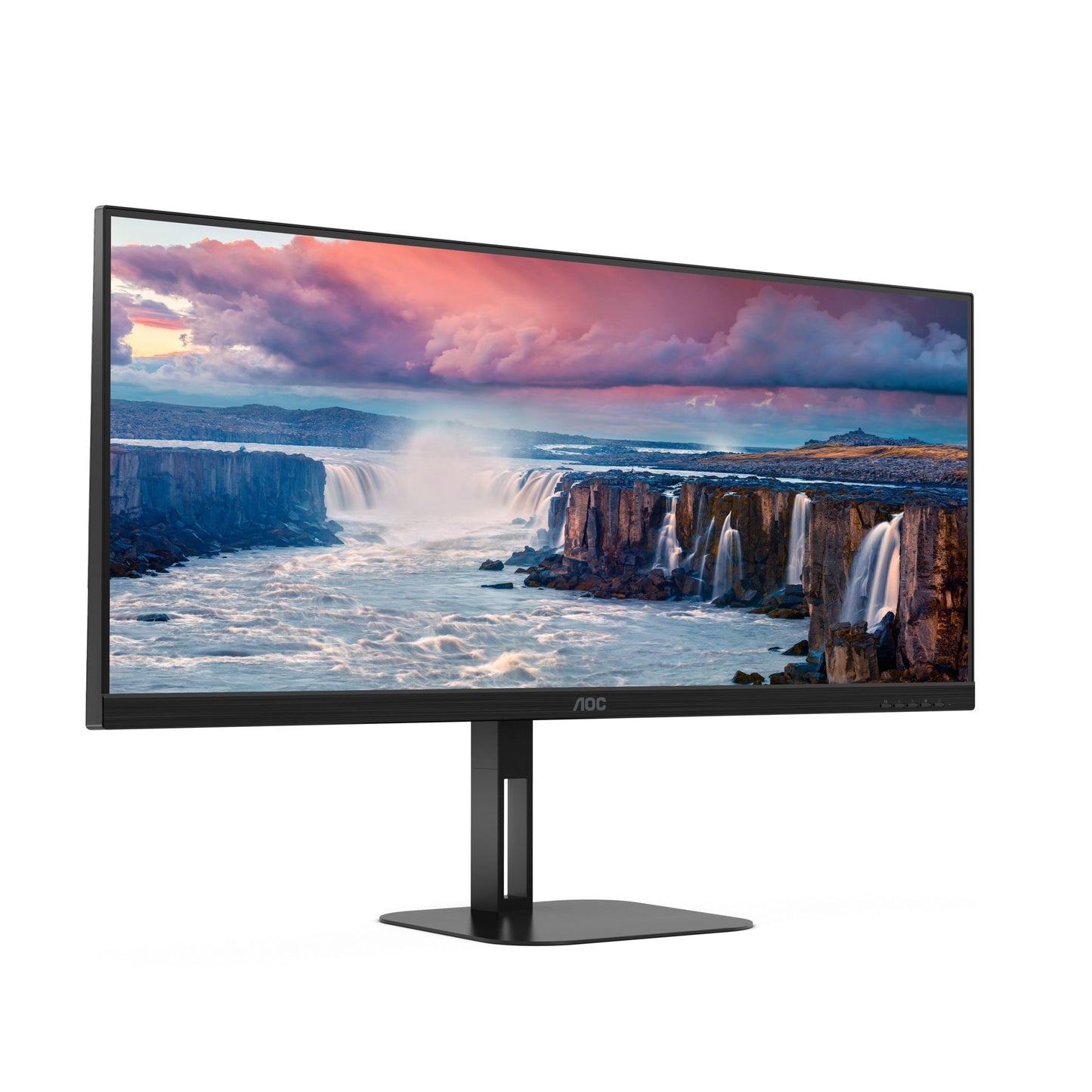 AOC V5 U34V5C 34 Inch 3440 x 1440 Pixels UltraWide Quad HD VA Panel HDMI DisplayPort Monitor