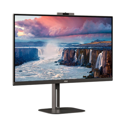 AOC V5 Q27V5CW 27 Inch 2560 x 1440 Pixels Quad HD IPS Panel HDMI DisplayPort USB-C LED Monitor