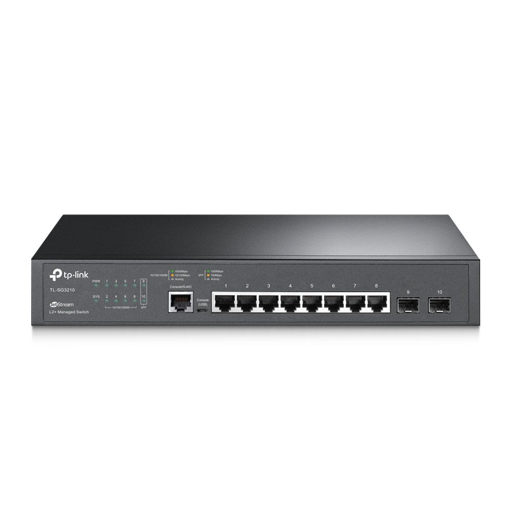 TP-Link JetStream 8-Port Gigabit L2 Managed 2 SFP Network Switch - NWT FM SOLUTIONS - YOUR CATERING WHOLESALER