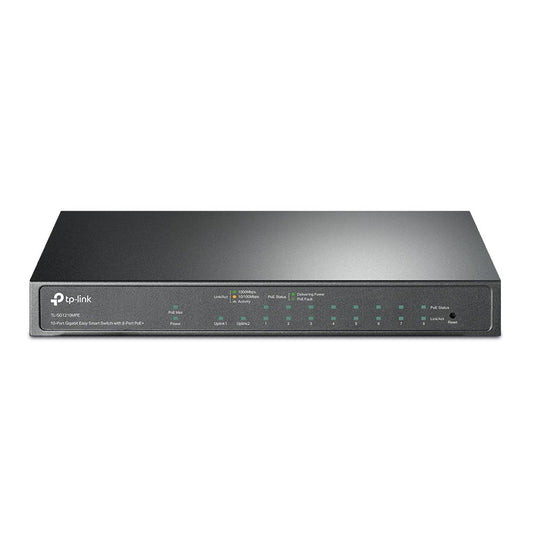 TP-Link 10-Port Gigabit Easy Smart Switch with 8-Port PoE Plus - NWT FM SOLUTIONS - YOUR CATERING WHOLESALER