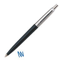 Parker Jotter Ballpoint Pen Black/Chrome Barrel Blue Ink - 1953207 - NWT FM SOLUTIONS - YOUR CATERING WHOLESALER