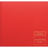 Collins Cathedral Analysis Book Casebound 297x315mm 14 Cash Column 96 Pages Red 150/14.1 - 813047 - NWT FM SOLUTIONS - YOUR CATERING WHOLESALER