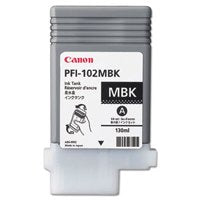 Canon PFI102MBK Matte Black Standard Capacity Ink Cartridge 130ml - 0894B001 - NWT FM SOLUTIONS - YOUR CATERING WHOLESALER