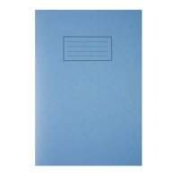 Silvine A4 Exercise Book Plain Blue 80 Pages (Pack 10) - EX114 - NWT FM SOLUTIONS - YOUR CATERING WHOLESALER