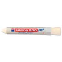 edding 950 Industry Painter Permanent Marker Bullet Tip 10mm Line White (Pack 10) - 4-950049 - NWT FM SOLUTIONS - YOUR CATERING WHOLESALER