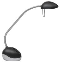 Alba X Led Desk Lamp Black Silver LEDX N UK - NWT FM SOLUTIONS - YOUR CATERING WHOLESALER