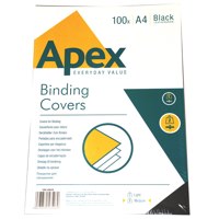 ValueX Binding Cover Leathergrain A4 250gsm Black (Pack 100) 6501001 - NWT FM SOLUTIONS - YOUR CATERING WHOLESALER