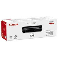 Canon 728BK Black Standard Capacity Toner Cartridge 2.1k pages - 3500B002 - NWT FM SOLUTIONS - YOUR CATERING WHOLESALER