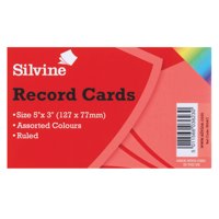 ValueX Record Cards Ruled 126x77mm Assorted Colours (Pack 100) - 553AC - NWT FM SOLUTIONS - YOUR CATERING WHOLESALER
