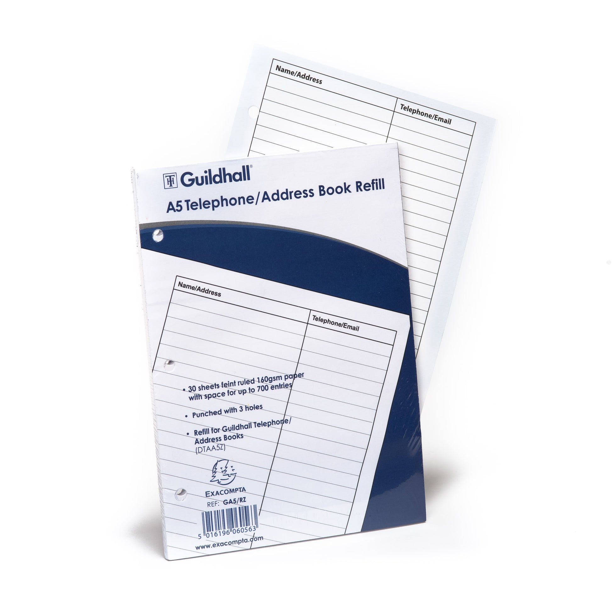 Goldine A5 Address Book Refill 30 Sheets - GA5/RZ - NWT FM SOLUTIONS - YOUR CATERING WHOLESALER