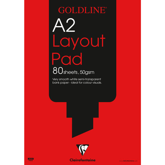 Goldline A2 Layout Pad Bank Paper 50gsm 80 Sheets White Paper GPL1A2Z - NWT FM SOLUTIONS - YOUR CATERING WHOLESALER