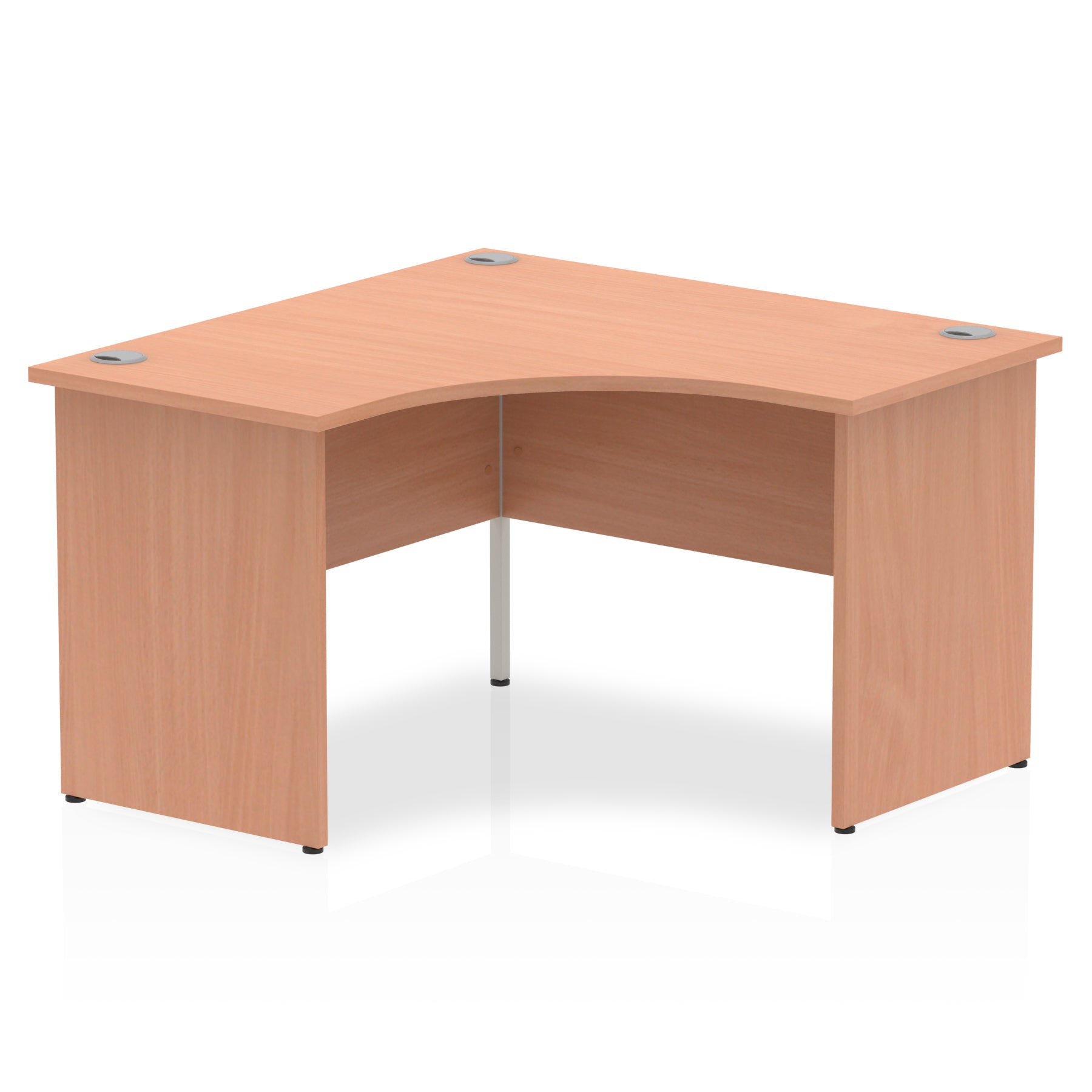 Dynamic Impulse 1200mm Corner Desk Beech Top Panel End Leg I000384 - NWT FM SOLUTIONS - YOUR CATERING WHOLESALER