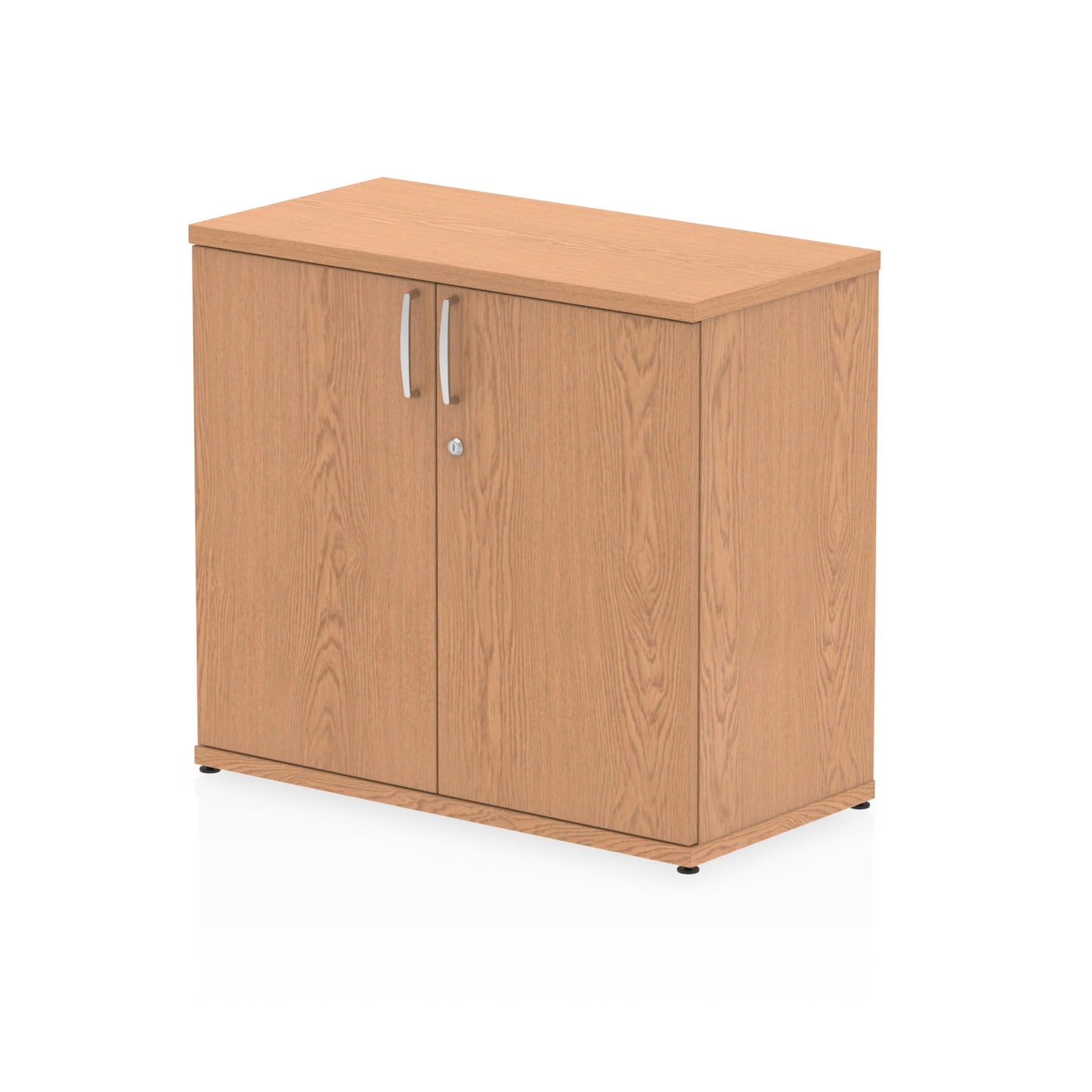 Dynamic Impulse 600mm Deep Desk High Cupboard Oak I000770 - NWT FM SOLUTIONS - YOUR CATERING WHOLESALER