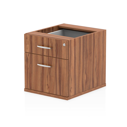 Dynamic Impulse 2 Drawer Fixed Pedestal Walnut I001639 - NWT FM SOLUTIONS - YOUR CATERING WHOLESALER