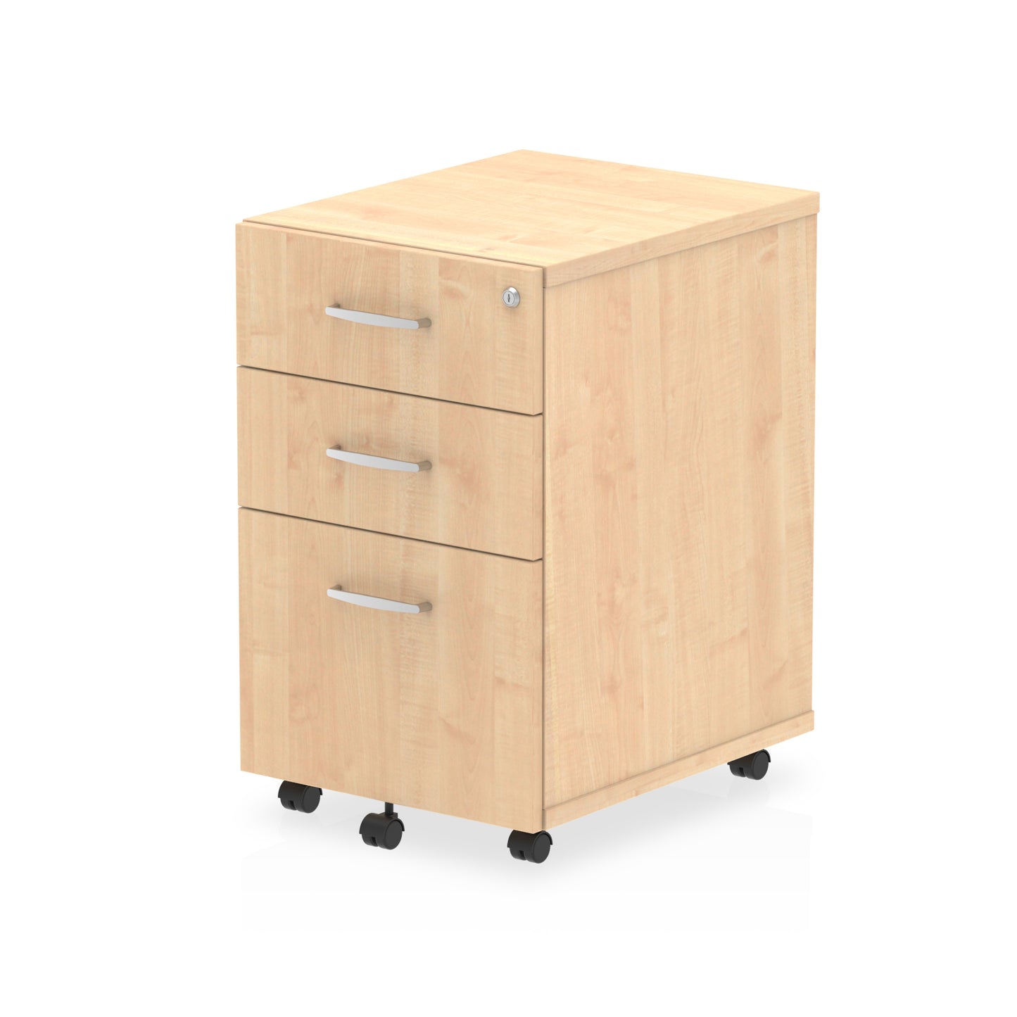 Dynamic Impulse 3 Drawer Under Desk Pedestal Maple I001656 - NWT FM SOLUTIONS - YOUR CATERING WHOLESALER