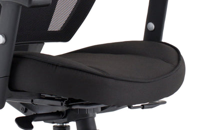 Denver Black Mesh Chair With Headrest KC0283