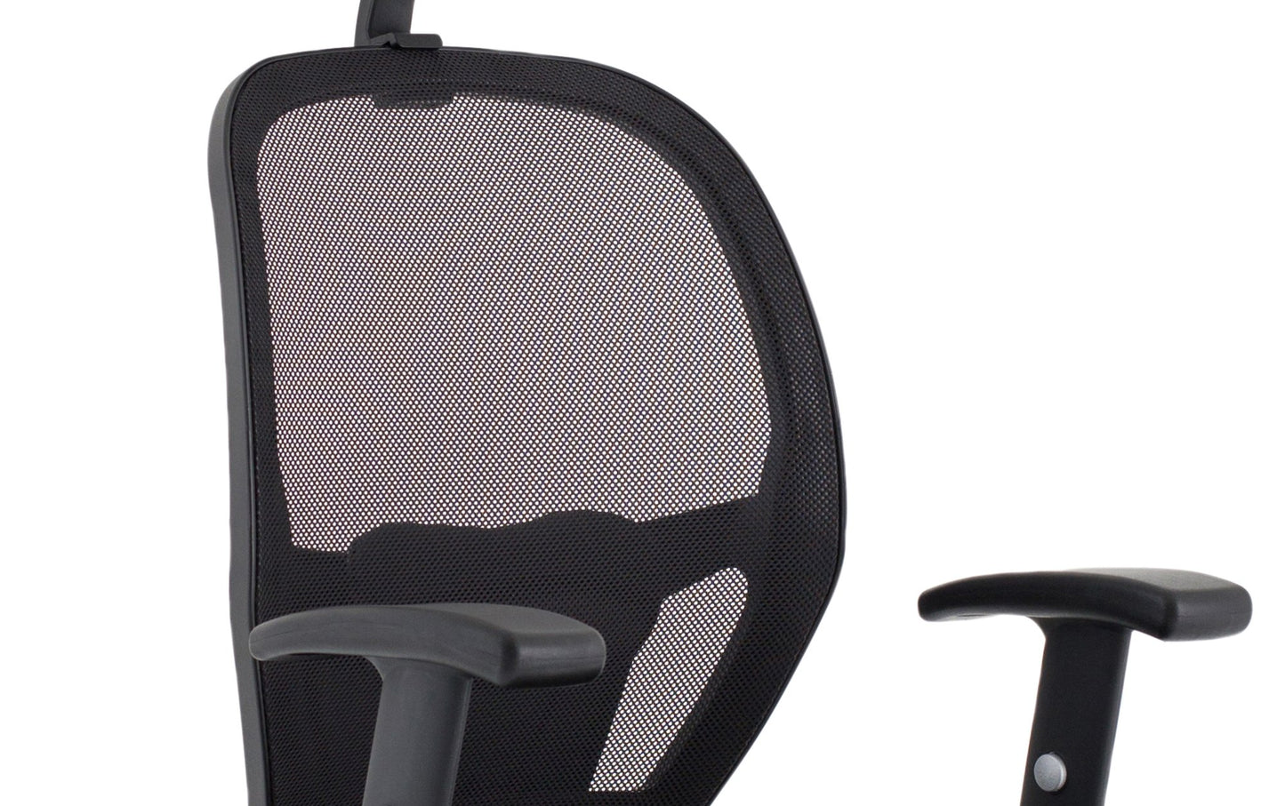 Denver Black Mesh Chair With Headrest KC0283