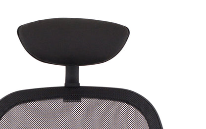 Denver Black Mesh Chair With Headrest KC0283