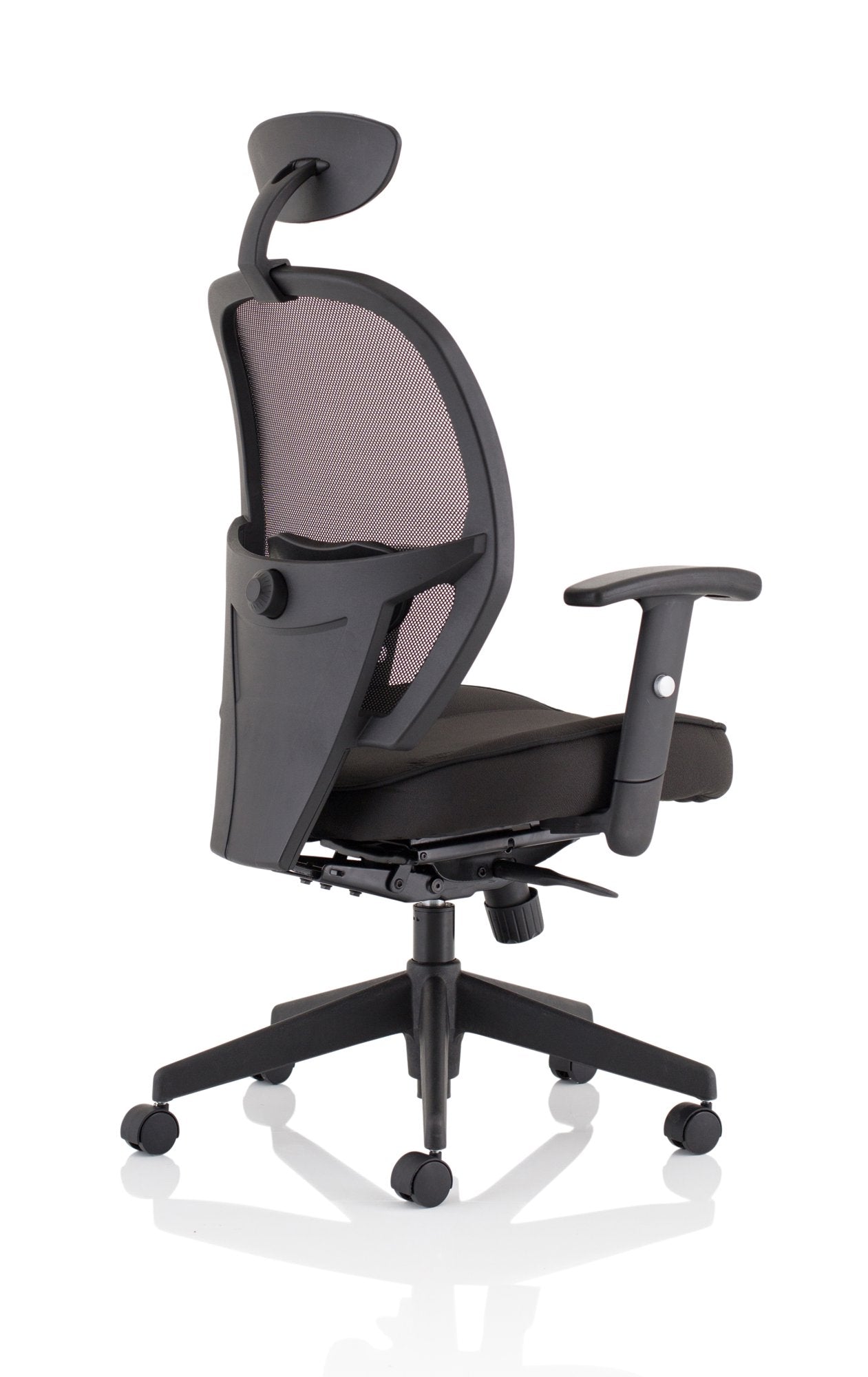 Denver Black Mesh Chair With Headrest KC0283