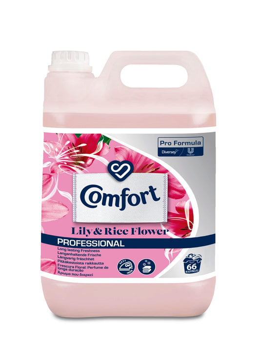 Comfort Professional Lily & Riceflower Fabric Softener 5 Litre - NWT FM SOLUTIONS - YOUR CATERING WHOLESALER