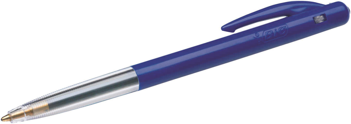 Bic M10 Clic Retractable Ballpoint Pen 1mm Tip 0.32mm Line Blue (Pack 50) - 1199190121