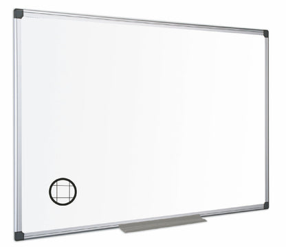 Bi-Office Maya Gridded Double Sided Non Magnetic Whiteboard Melamine Aluminium Frame 900x600mm - MA0321170 - NWT FM SOLUTIONS - YOUR CATERING WHOLESALER