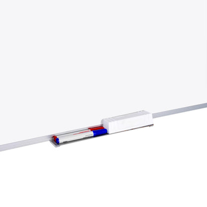 Bi-Office Earth-It Non Magnetic Melamine Whiteboard Aluminium Frame 2400x1200mm - MA2100790