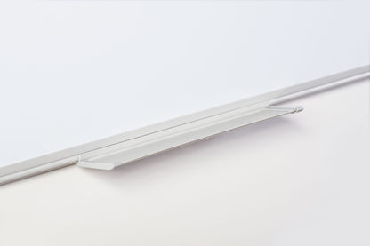 Bi-Office Maya Non Magnetic Melamine Whiteboard Grey Plastic Frame 1200x1800mm - MB8512186