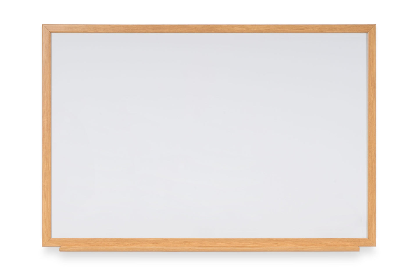 Bi-Office Earth-It Non Magnetic Melamine Whiteboard Oak Wood Frame 2400x1200mm - MB86002319 - NWT FM SOLUTIONS - YOUR CATERING WHOLESALER