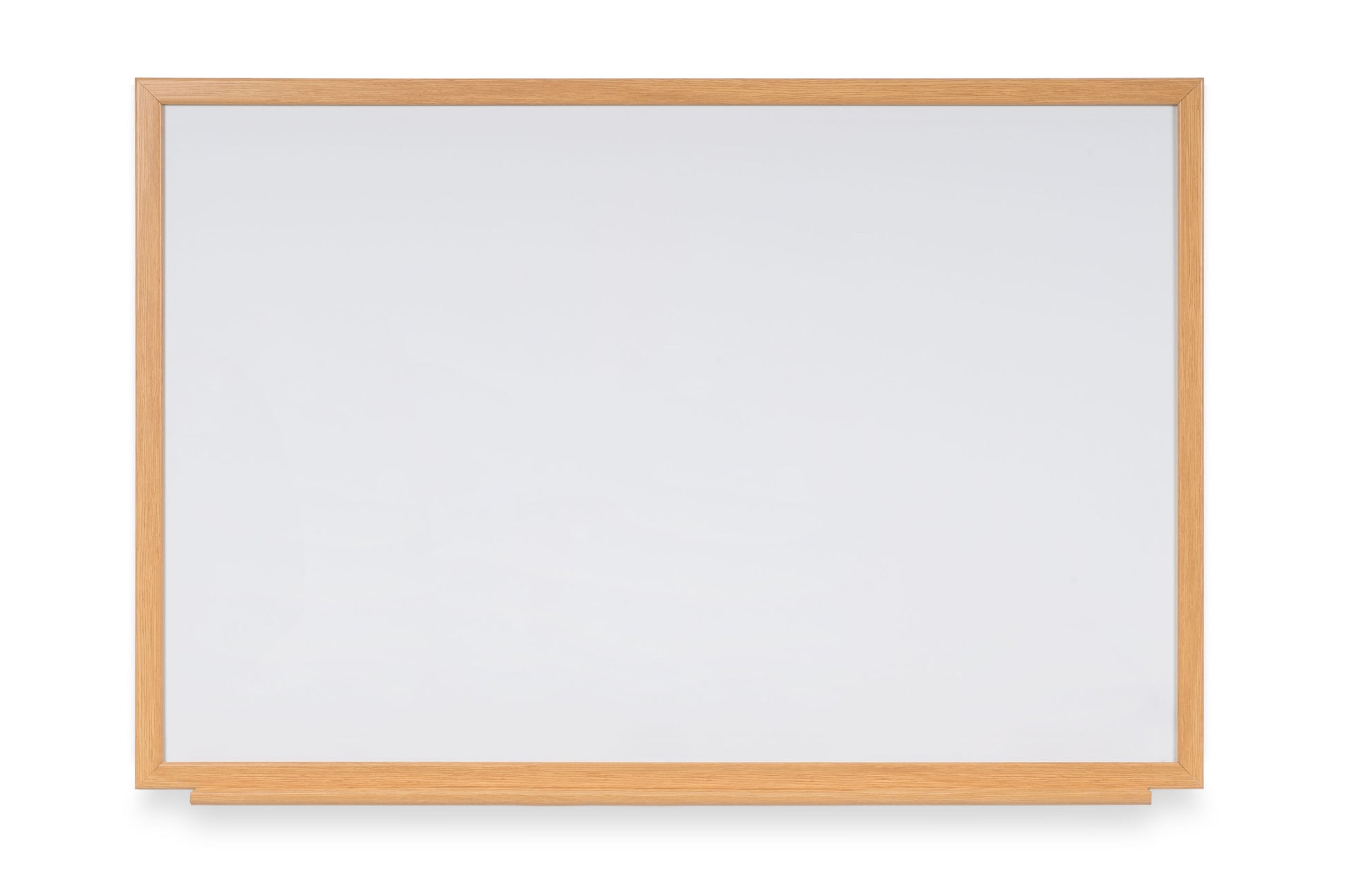 Bi-Office Earth-It Non Magnetic Melamine Whiteboard Oak Wood Frame 2400x1200mm - MB86002319 - NWT FM SOLUTIONS - YOUR CATERING WHOLESALER