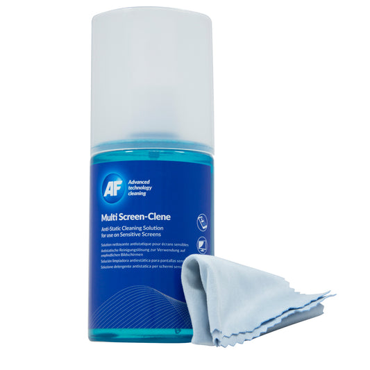AF Screen-Clene Spray with Cloth 200ml MCA 200MIF - NWT FM SOLUTIONS - YOUR CATERING WHOLESALER
