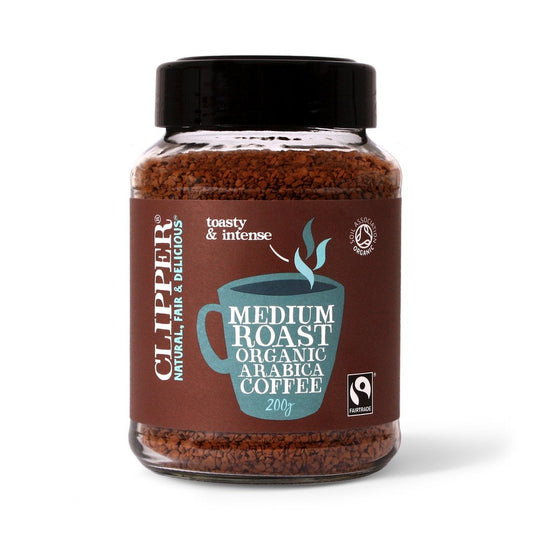 Clipper Fairtrade Medium Roast Organic Arabica Coffee 200g - NWT FM SOLUTIONS - YOUR CATERING WHOLESALER
