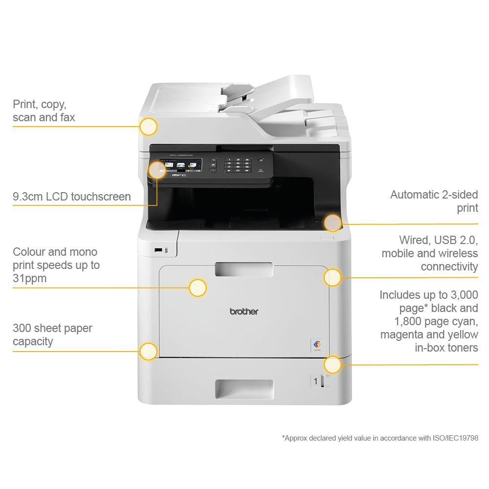 Brother Mfcl8690Cdw A4 Colour Laser Printer