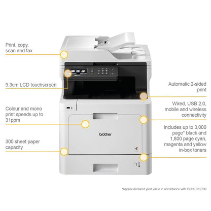 Brother Mfcl8690Cdw A4 Colour Laser Printer