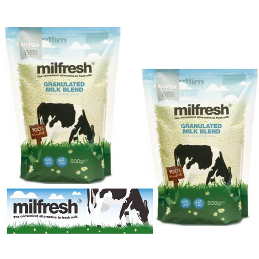 Milfresh Silver Skimmed Granulated Milk 500g - NWT FM SOLUTIONS - YOUR CATERING WHOLESALER