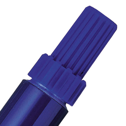 Pentel N60 Permanent Marker Chisel Tip 3.9-5.7mm Line Blue (Pack 12) - N60-C
