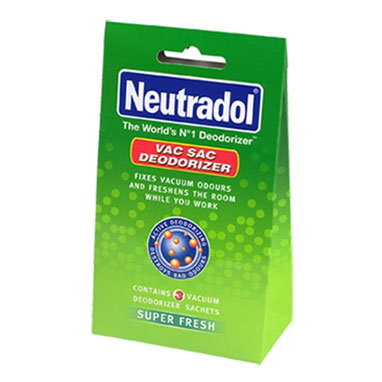 Neutradol Super Fresh Vacuum Deodorizer 3 Sachets - NWT FM SOLUTIONS - YOUR CATERING WHOLESALER