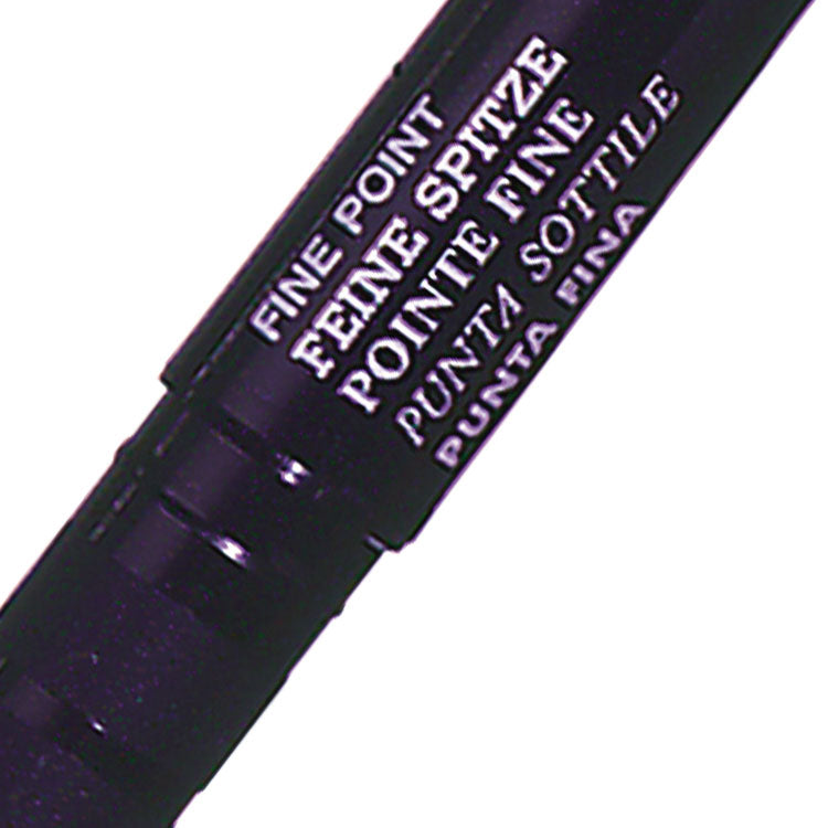 Pentel NMS50 Permanent Marker Bullet Tip 1mm Line Black (Pack 12) - NMS50-A